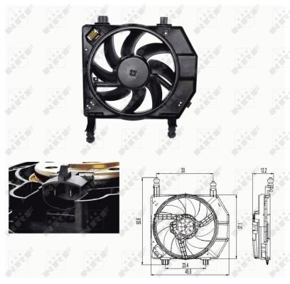 Wilmink Group WG1720620 Hub, engine cooling fan wheel WG1720620