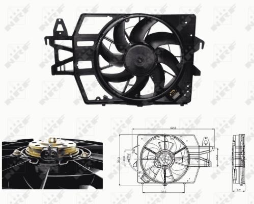 Wilmink Group WG1720622 Hub, engine cooling fan wheel WG1720622