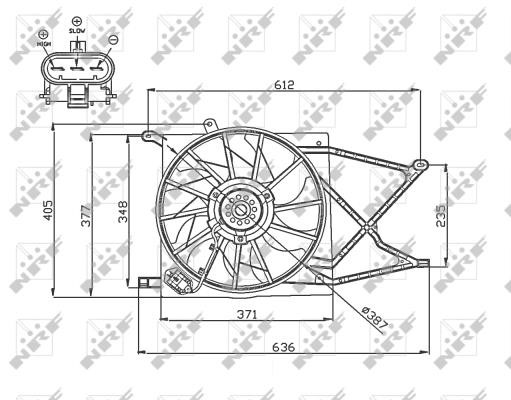 Wilmink Group WG1720674 Hub, engine cooling fan wheel WG1720674