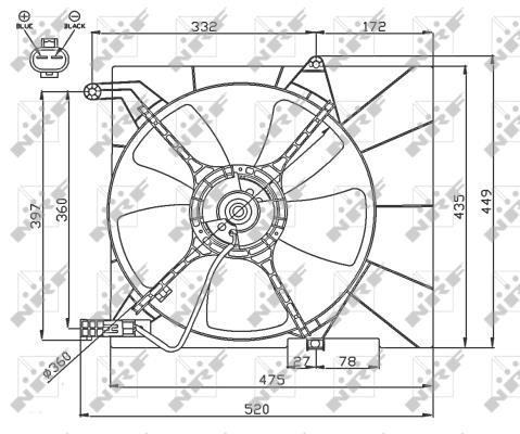 Wilmink Group WG1720676 Hub, engine cooling fan wheel WG1720676