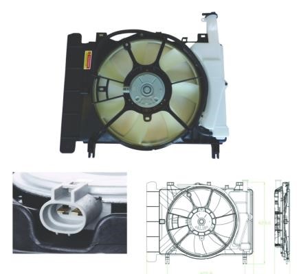 Wilmink Group WG1720635 Hub, engine cooling fan wheel WG1720635