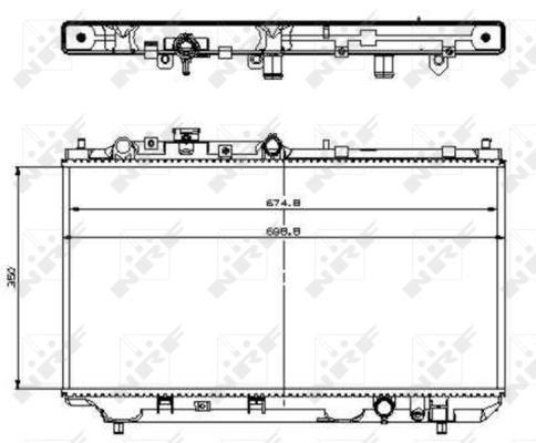 Wilmink Group WG1721495 Radiator, engine cooling WG1721495