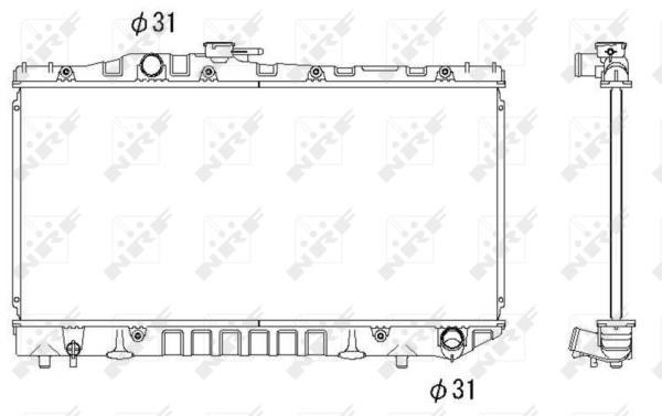 Wilmink Group WG1721678 Radiator, engine cooling WG1721678