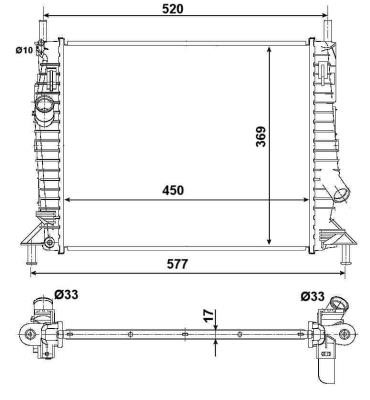 Wilmink Group WG1721972 Radiator, engine cooling WG1721972