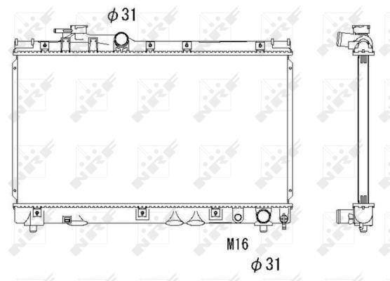 Wilmink Group WG1722179 Radiator, engine cooling WG1722179