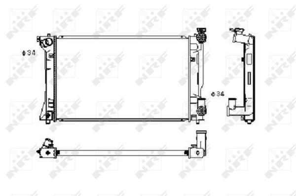 Wilmink Group WG1722275 Radiator, engine cooling WG1722275