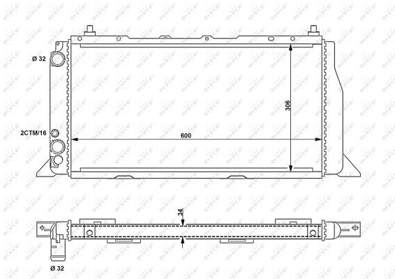 Wilmink Group WG1722847 Radiator, engine cooling WG1722847