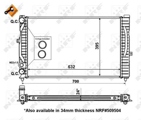 Wilmink Group WG1723073 Radiator, engine cooling WG1723073