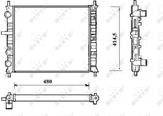 Wilmink Group WG1723187 Radiator, engine cooling WG1723187