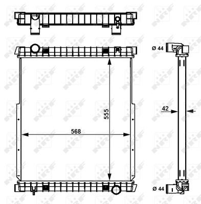 Wilmink Group WG1723332 Radiator, engine cooling WG1723332