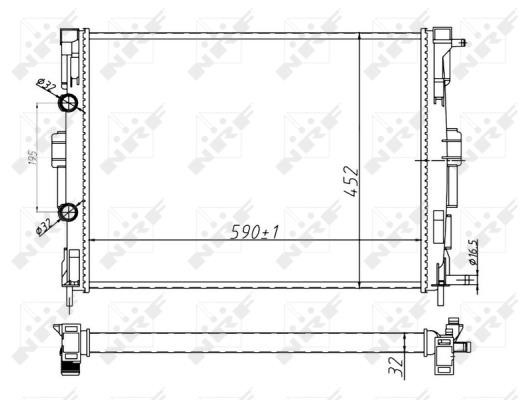 Wilmink Group WG1723290 Radiator, engine cooling WG1723290