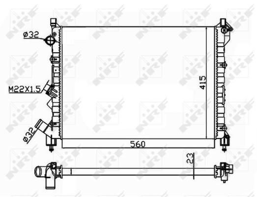 Wilmink Group WG1723576 Radiator, engine cooling WG1723576