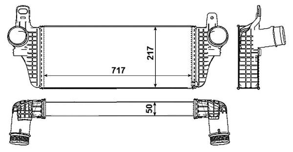 Wilmink Group WG1734502 Intercooler, charger WG1734502