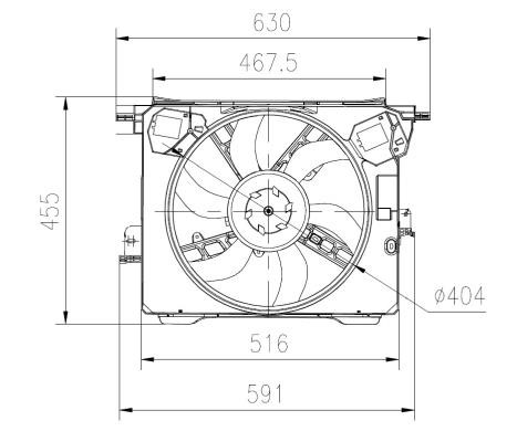 Wilmink Group WG2161719 Hub, engine cooling fan wheel WG2161719