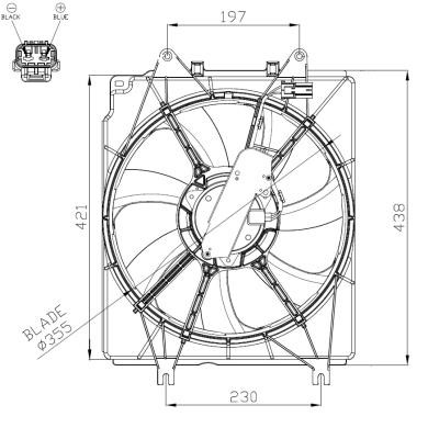 Wilmink Group WG2161754 Hub, engine cooling fan wheel WG2161754