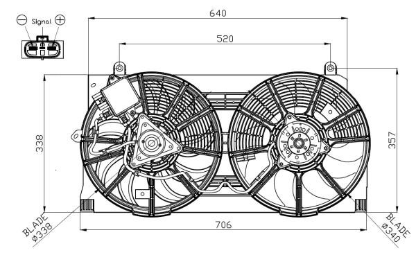 Wilmink Group WG2161760 Hub, engine cooling fan wheel WG2161760
