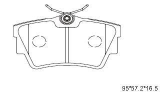 Asimco KD1518 Brake Pad Set, disc brake KD1518
