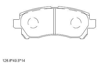 Asimco KD2786 Brake Pad Set, disc brake KD2786