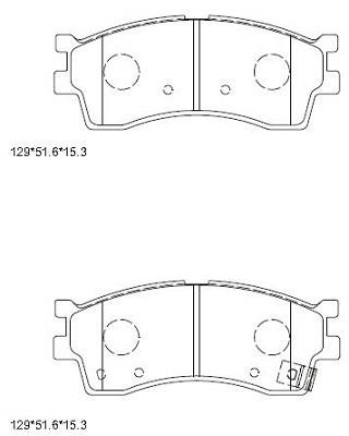 Asimco KD9757 Brake Pad Set, disc brake KD9757