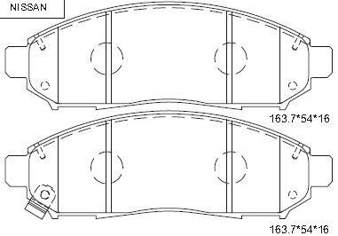 Asimco KD1775 Brake Pad Set, disc brake KD1775