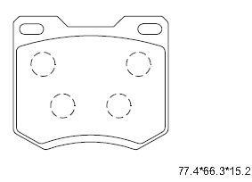 Asimco KD6741 Brake Pad Set, disc brake KD6741
