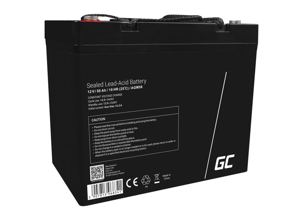 Green Cell AGM56 AGM VRLA 12V 50Ah maintenance free battery for lawnmower, scooter, boat, wheelchair AGM56