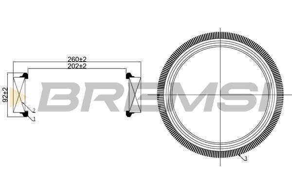 Bremsi FA1259 Air filter FA1259
