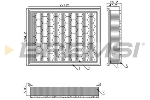 Bremsi FA1274 Air filter FA1274