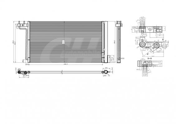 Hart 621 677 Condenser, air conditioning 621677