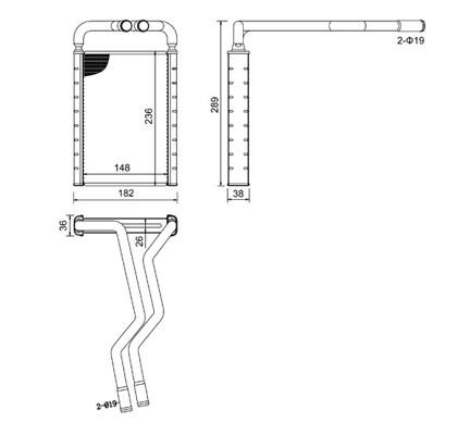 Automobile interior heater Hart 630 926