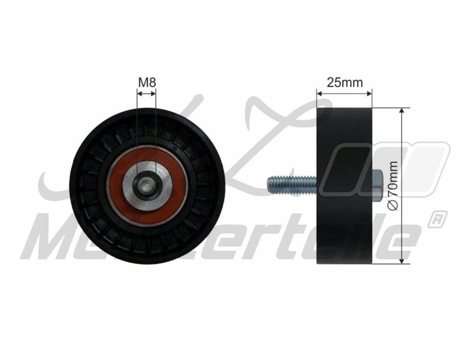 A.Z. Meisterteile AZMT-20-031-1005 Tensioner pulley, v-ribbed belt AZMT200311005