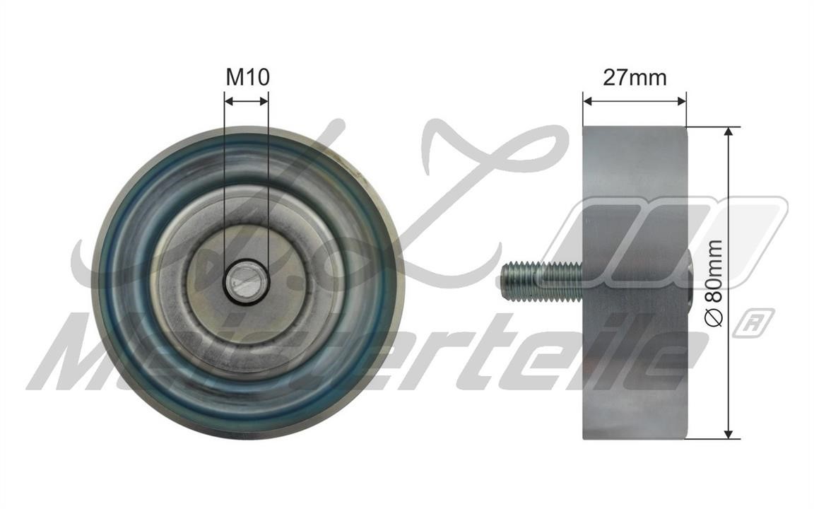 A.Z. Meisterteile AZMT-20-031-2132 Deflection/guide pulley, v-ribbed belt AZMT200312132
