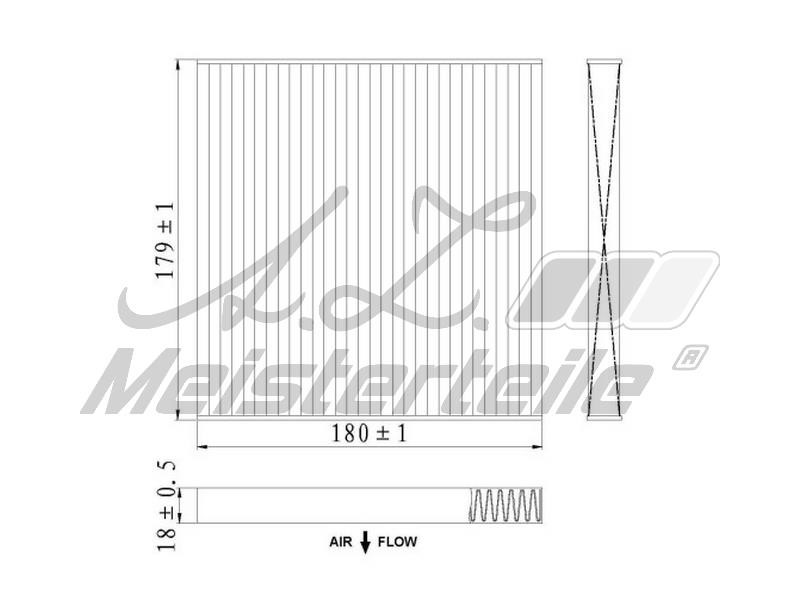 A.Z. Meisterteile AZMT-41-010-1553 Filter, interior air AZMT410101553