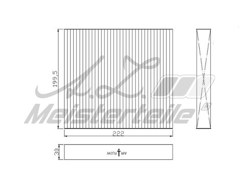 A.Z. Meisterteile AZMT-41-010-1694 Filter, interior air AZMT410101694
