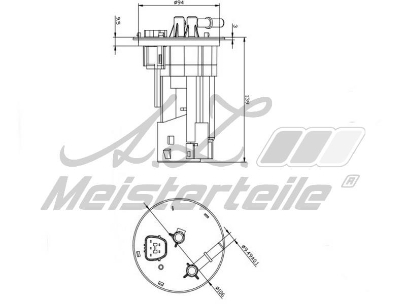 A.Z. Meisterteile AZMT-41-020-1448 Fuel filter AZMT410201448