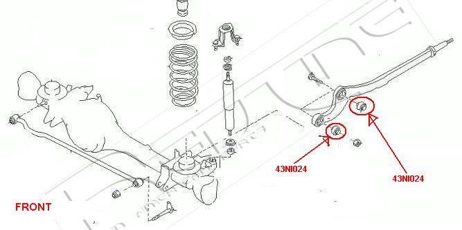 Redline 43NI024 Control Arm-/Trailing Arm Bush 43NI024