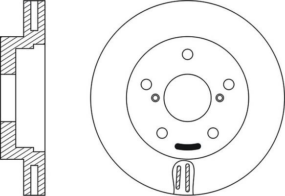 FiT FR0450V Front brake disc ventilated FR0450V