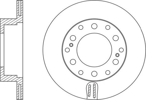 FiT FR0658V Rear ventilated brake disc FR0658V