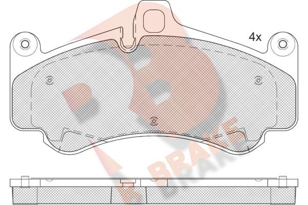 R Brake RB2359 Brake Pad Set, disc brake RB2359