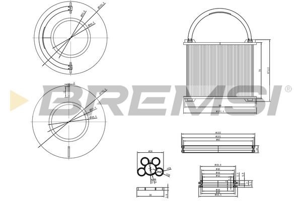 Bremsi FE0762 Fuel filter FE0762