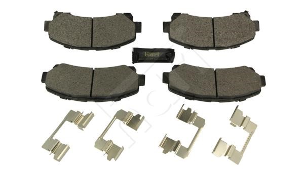 Disc brake pad set Isuzu D-Max: 260754 Hart Brake pad set