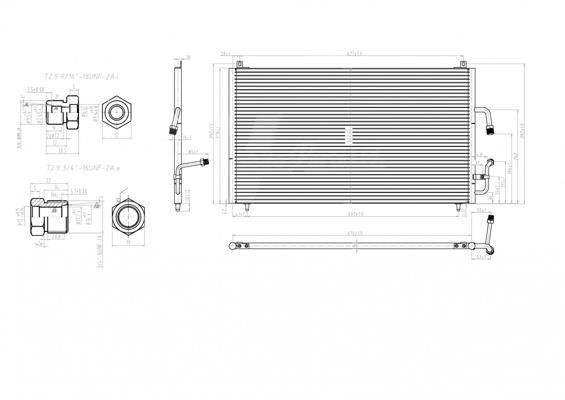 Aircon condenser Peugeot 406: 606149 Hart AC Condenser