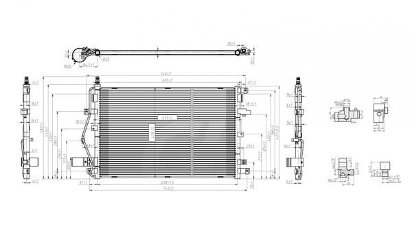 Aircon condenser Volvo: 606220 Hart AC Condenser