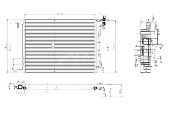 Air con condenser BMW X5: 606051 Hart AC Condenser
