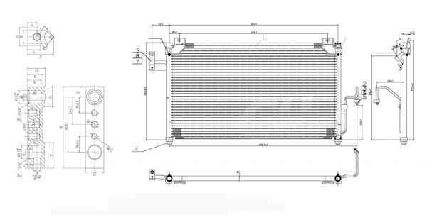 Air con condenser Mazda 323 S: 608398 Hart AC Condenser