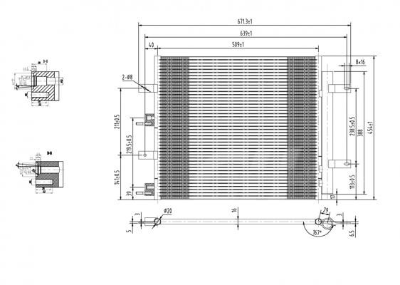 Aircon condenser Jaguar S-Type: 616788 Hart AC Condenser
