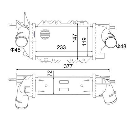 621402 Hart Intercooler, charger
