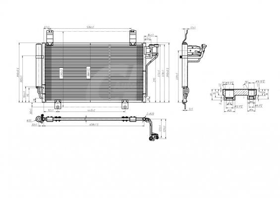 Aircon condenser Mazda: 621628 Hart AC Condenser