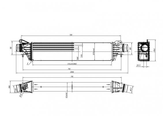 630309 Hart Intercooler, charger