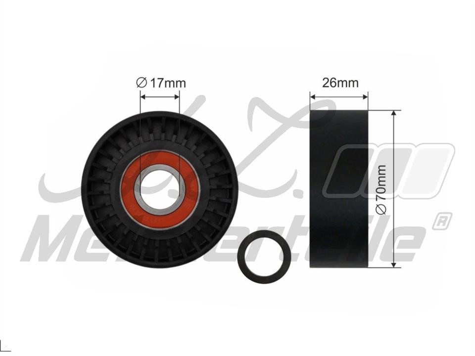 A.Z. Meisterteile AZMT-20-031-1022 Tensioner pulley, v-ribbed belt AZMT200311022